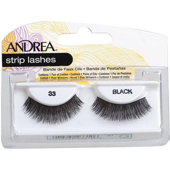 Andrea Strip Lashes, Black [33] 1 pair