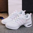 thumbnail image 3 of Zapatillas de deporte informales para mujer, zapatos de baile de Jazz, color blanco, para verano, malla para exteriores, para niñas, baile moderno de Hip Hop, zapatos deportivos para mujer adulta, 3 of 5