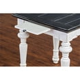 thumbnail image 4 of Sunny Designs Carriage House 24" Wood End Table in White/Dark Brown, 4 of 4