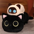 thumbnail image 2 of Lindo gato negro insecto cojín largo niñas durmiendo con piernas en el lado de la cama almohada para dormir muñeco de peluche regalo para niñoszhangyuxiang, 2 of 4