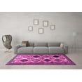 thumbnail image 3 of Ahgly Company Machine Washable Indoor Rectangle Persian Purple Traditional Area Rugs, 7' x 9', 3 of 4