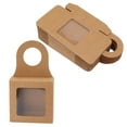 thumbnail image 3 of Kraft Gift Boxes, Reusable 25Pcs Beautiful Stable Kraft Wine Bottle Box Foldable  for Wedding, 3 of 8