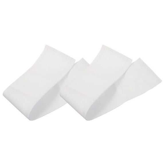 2 Pcs White Armband Football Mourning Multi-purpose Team Sports DIY Blank Soccer Captain Bands Long Sleeve Nylon