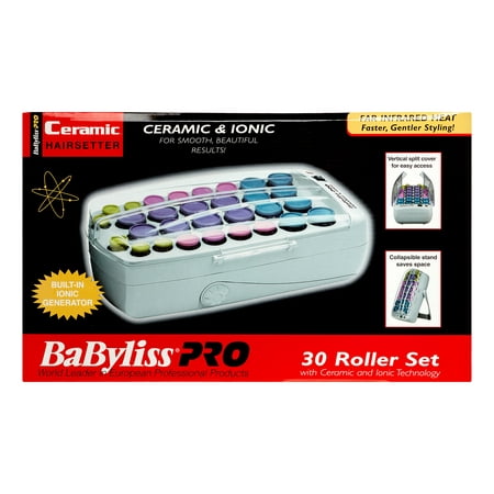 Babyliss Pro Ceramic & Ionic Hair Setter 30 Roller Set, Model # Babhs40C
