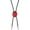 Red, variant on TELOLY Bolo Tie Vintage Style Necktie Hip-Hop Style Design Ties Black
