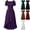 Purple, variant on Womens Gothic Witch Costume Dress Victorian Steampunk Dress High Low Ruffle Off Shoulder Lace Up Corset Dresses for Halloween Cosplay, Purple, XL