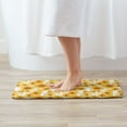 thumbnail image 5 of Bathroom Rugs Non Slip Washable - White Marble Pattern Sunflower Kitchen Mats for Floor, Area Rugs for Entryway Rugs Indoor, Laundry Bathroom Room Door Rug with Rubber Backing 20x31.5in, 5 of 8