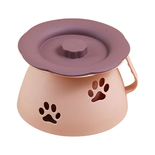 Orinal para bebé con tapa de plástico grueso, accesorio de entrenamiento para ir al baño para niños pequeños (rosa)