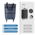 thumbnail image 5 of Carrito de compras plegable multifuncional con tirador manual, carrito de compras portátil compacto, bolsa, escalera, carrito de compras de supermercado, 5 of 5
