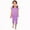 Purple, variant on SHTXOZHI Girl's Summer 2 Piece Outfits Short Sleeve Round Neck Top with Capri Pants Set 1-10 Years