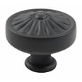 thumbnail image 2 of 10249BK Essentiels Résidentiels Bouton de Cabinet Champignon - Noir, 2 of 3