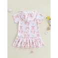 thumbnail image 3 of SUNSIOM Robe de Plage à Manches Courtes à Capuche avec Nœud pour Filles, 3 of 6