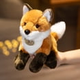 thumbnail image 2 of Peluches de zorro de simulación para niños, animales del bosque, zorros realistas, juguetes de decoración del hogar, regalo de cumpleaños, 17 cm, 23 cm, 30cm, 2 of 5