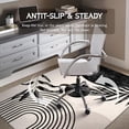 thumbnail image 5 of Office Chair Mat for Hardwood & Tile Floor 36"x48",White Black Boho Aesthetic Abstract Tropical Leaves Computer Rolling Chair Mat Carpet Under Desk Non Slip Gaming Rug Low-Pile Large Protector Mat, 5 of 6
