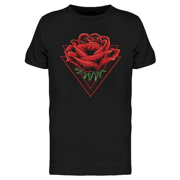 Rose In Double Triangle T-Shirt Men -Image by Shutterstock, Male Small