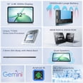 thumbnail image 6 of Aorlym P12 Pro 12 Inch Tablet Android 16, 12000mAh/18W, T7300 Octa-core, 2.4K 120Hz, 48GB RAM+256GB ROM/2TB TF, 5G WiFi, 4G Dual SIM, 8MP+13MP, Gemini AI, Face ID/OTG, Tablet with Keyboard and Pen, 6 of 9