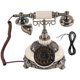 thumbnail image 1 of Teléfono antiguo de bronce con dial giratorio, auricular de escritorio para llamadas en casa, oficina y hotel, 1 of 15
