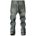 thumbnail image 3 of Usaibhir 5-13T Boys and Teen Zipper Skinny Fit Ripped Jeans Pants Kids Outdoor Destroyed Distressed Stretch Washed Denim Jeans Pants, 3 of 3