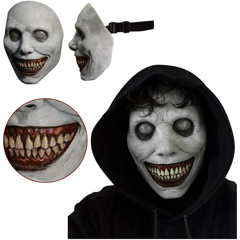 2022 Halloween Horror Smiling Demons Masks Halloween Horror Cosplay Latex Props - Walmart.com