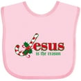 thumbnail image 3 of Inktastic Candy Cane Jesus Boys or Girls Baby Bib, 3 of 4
