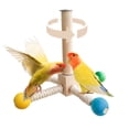 360° Rotating Parrot Toy with Smooth Ball Bearing, Interactive Cage Toy ... - Rotating Floor Parrot Cage For Parrots