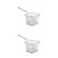 thumbnail image 4 of jesticaly French Fries Baskets Mesh Restaurant Vegetables Kitchen Supply Multi-function Baking Tool Onion Rings Lightweight Silver 10.5*8.5*6.5cm 2Set, 4 of 6
