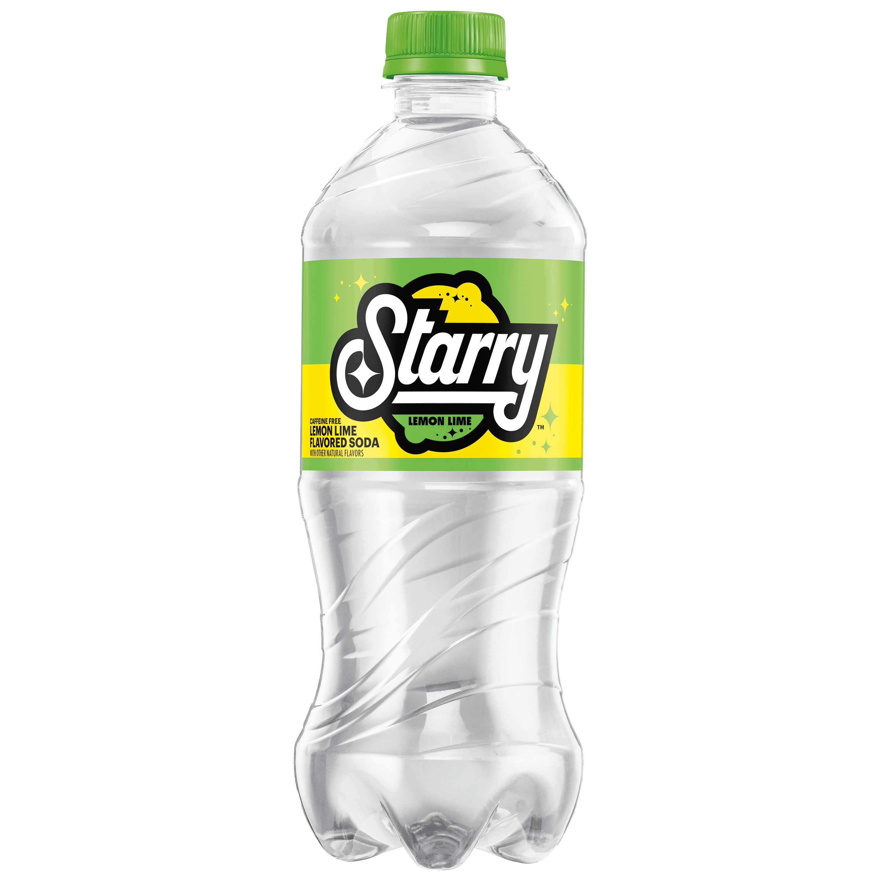 (4 pack) Starry Lemon Lime Soda Pop, 20 fl oz, Bottle