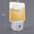 thumbnail image 2 of Rocae White Ice Cream for 0.5W Plug in Night Light, Dusk to Dawn, Bright Nightlight Auto-On/Off-US, 2 of 7