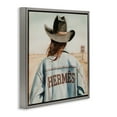 thumbnail image 4 of Stupell Industries Trendy Cowgirl in Desert People Painting Gray Floater Framed Canvas Art Print Wall Art, 25 x 25, 4 of 10