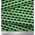 thumbnail image 3 of Soimoi Green Cotton Duck Fabric Semi Circle Geometric Print Fabric by the Yard 42 Inch Wide, 3 of 3