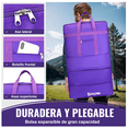 thumbnail image 2 of Mochila Deportiva  Bloosom Maleta De Viaje Con Ruedas Plegables 56l Purpura, 2 of 5