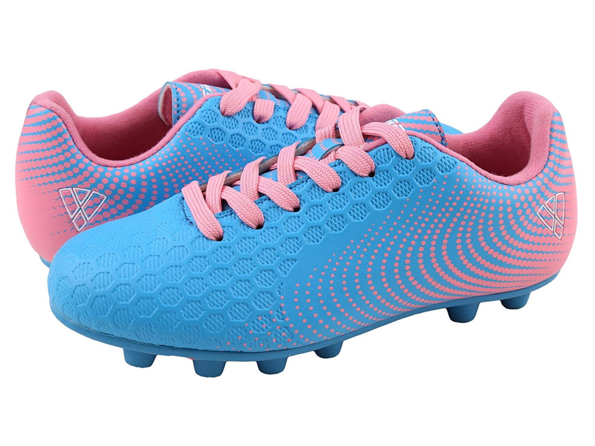 neon pink soccer cleats