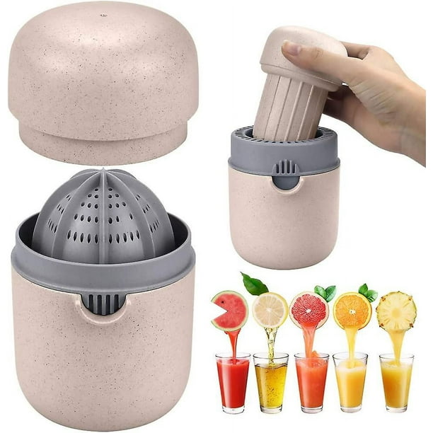 Exprimidor manual de cítricos, limón y naranja, estilo de vida saludable para familias que acampan, que garantiza un exprimido sin esfuerzo y un almacenamiento cómodo