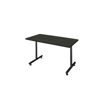 Regency Kobe 42 x 30 in. Steel T-Base Training Seminar Table- Ash Grey