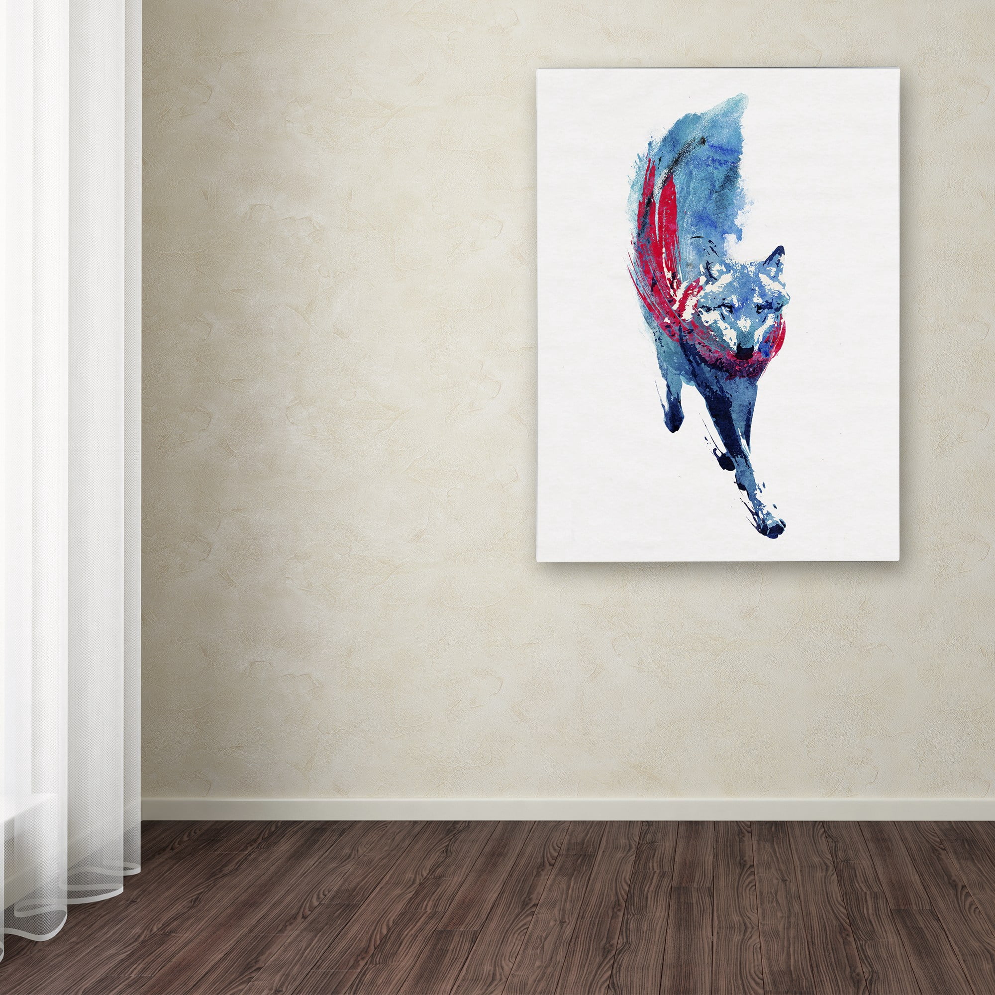 Trademark Fine Art 'Lupus Lupus I' Canvas Art by Robert Farkas
