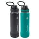 thumbnail image 2 of ThermoFlask 24oz Stainless Steel Insulated Water Bottles, 2-pack (Black and Green) Thermoflask Ver descripción, 2 of 2