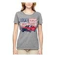 thumbnail image 2 of Wild Bobby Ford Shelby Vintage USA Country Plate Women Graphic Tee, 2 of 6