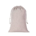 thumbnail image 2 of Langgg Cotton Linen Storage Bag Reusable Rectangular Solid Color Jewelry Underwear Cosmetic Household Drawstring Pouch Pocket 8x10cm 20x30cm, 2 of 6