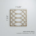 thumbnail image 3 of Ekena Millwork 7 3/8"W x 7 3/8"H x 1/4"T Extra Small Montrose Decorative Fretwork Wood Wall Panels, Cherry, 3 of 18