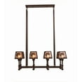 thumbnail image 2 of Meyda Tiffany 170354 Balsam Pine 8 Light 38" Wide Linear Chandelier - Cafe-Noir, 2 of 5