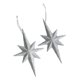 thumbnail image 1 of 2 colgantes de estrellas con purpurina navideña para decoración navideña, regalo de fiesta, delicados colgantes Plata, 1 of 9