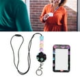 thumbnail image 1 of Zaqw Cordon Perlé Transparent Ajustable avec Porte-Identité, Couleurs Assorties, 1 of 8
