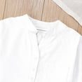 thumbnail image 6 of Child Fashion Casual Shirts White Toddler Girl Short Sleeve Shirt Round Neck Summer Clothes for Girls Girls Clothing Size 5-6 Years, 6 of 7