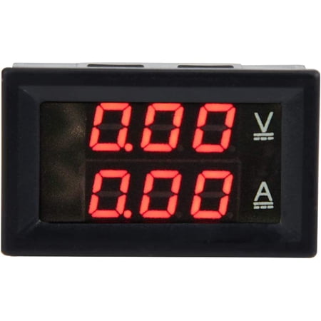 Lepai 3 Digit DC 0-100V 50A/10A Voltmeter Ammeter Gauge, Digital ...