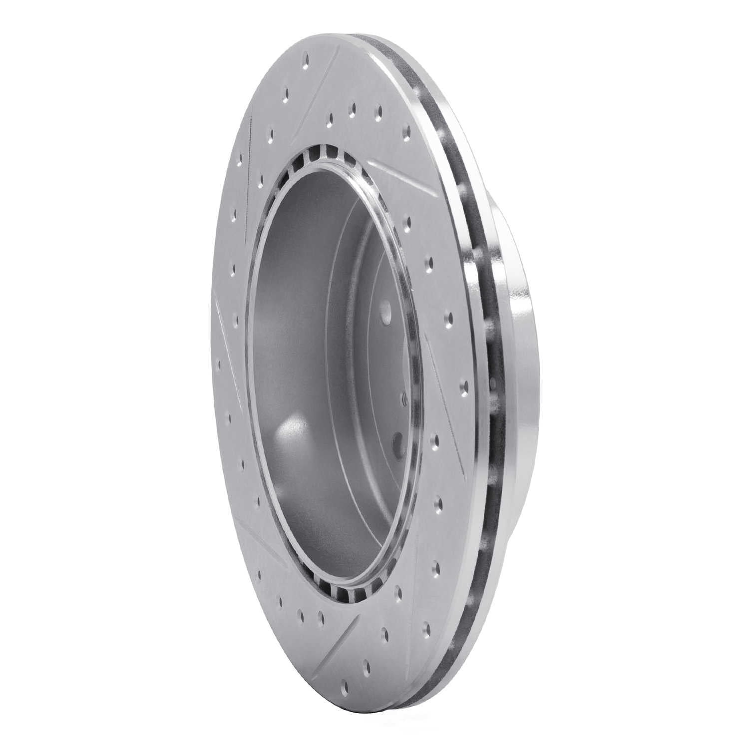 Dynamic Friction Company 631-13022R DFC Brake Rotor - Drilled And Slotted - Silver