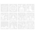 thumbnail image 1 of 12 Pcs Modèle de Pochoir de Peinture de Noël Réutilisable pour Dessin, 1 of 6