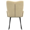 thumbnail image 5 of vidaXL Chaises de Salle à Manger 2 Pcs Velours Crème, 5 of 5