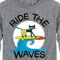 thumbnail image 3 of Pete The Cat - Ride The Waves - Toddler And Youth Long Sleeve Graphic T-Shirt, 3 of 6