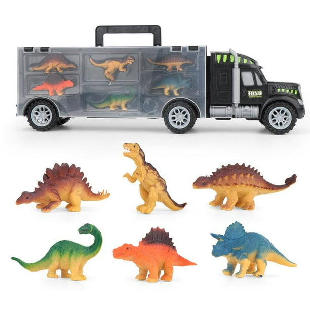 Toma Dinosaurs Transporter Truck with 6 Simulation Dinosaurs Animal
