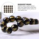 thumbnail image 4 of 300pcs encantos chino Feng Shui suerte riqueza dinero amuleto para pulsera (negro), 4 of 6